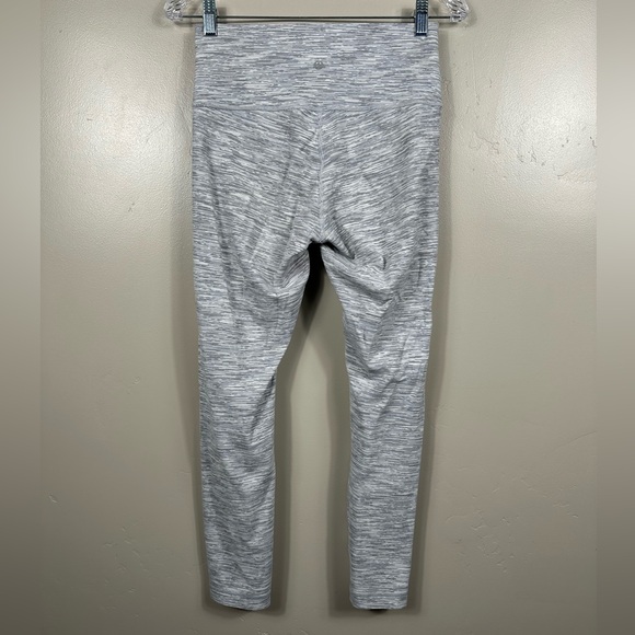 Lululemon Wunder Under Hi-Rise 7/8 Tight 25" Space Ice Grey Alpine White Size 8 - Picture 2 of 4